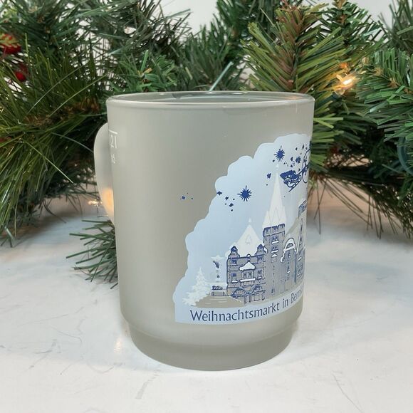 Bernkastel-Kues 2009 Christmas Market Weihnachtsmarkt Glühwein Frosted Mug 8 Oz - Picture 5 of 7